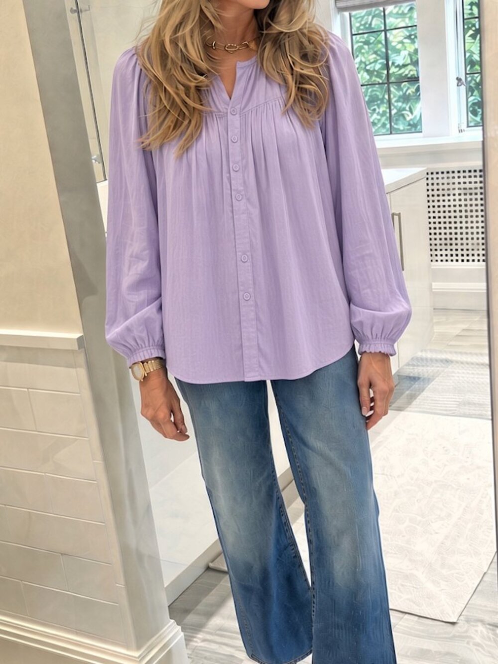 FORTE FORTE PURPLE BLOUSE SIZE SIZE 10